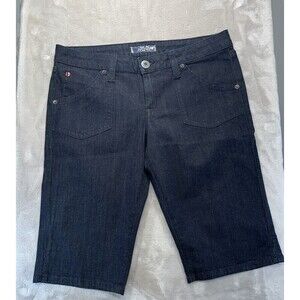 Hudson  Bermuda Denim Shorts  Size 31 Cotton Blend Dark  Wash 5 pocket
